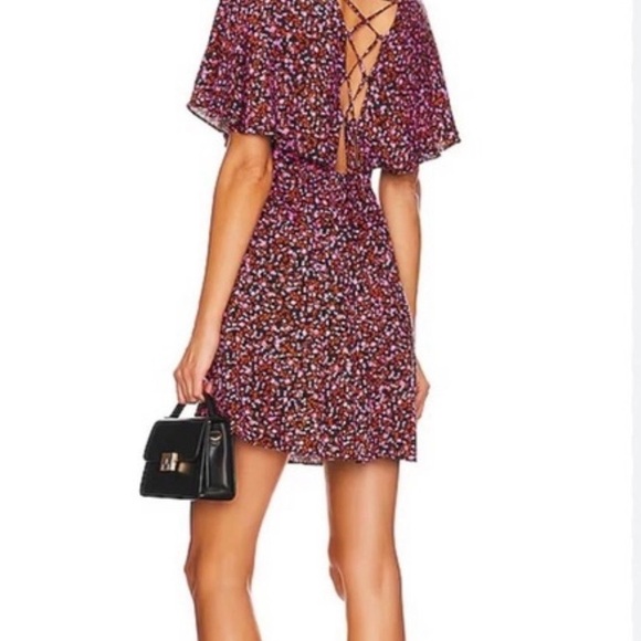 Free People Florence Tie Back Mini Dress - Size M - Picture 4 of 10